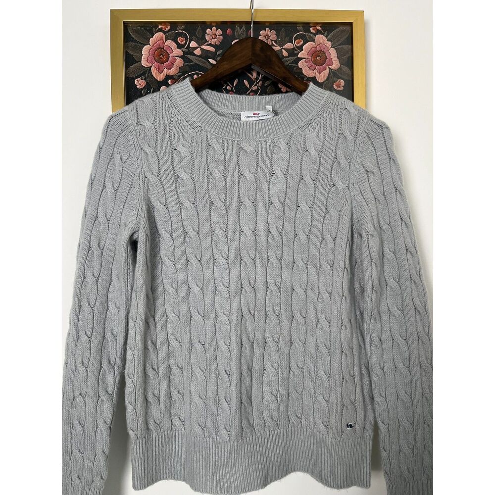 Vineyard Vines Lightweight Heather Grey Pullover Classic Prep S - Picture 3 of 6